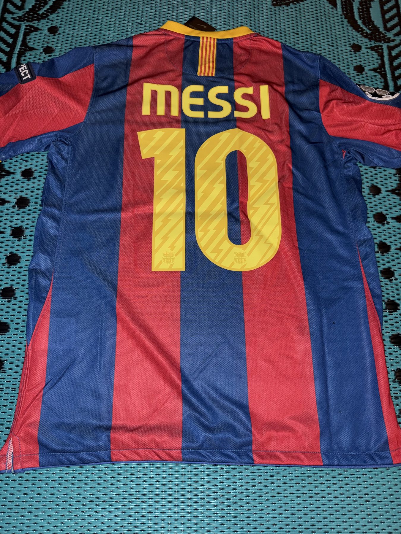 Messi Barcelona 2010/11 home jersey back