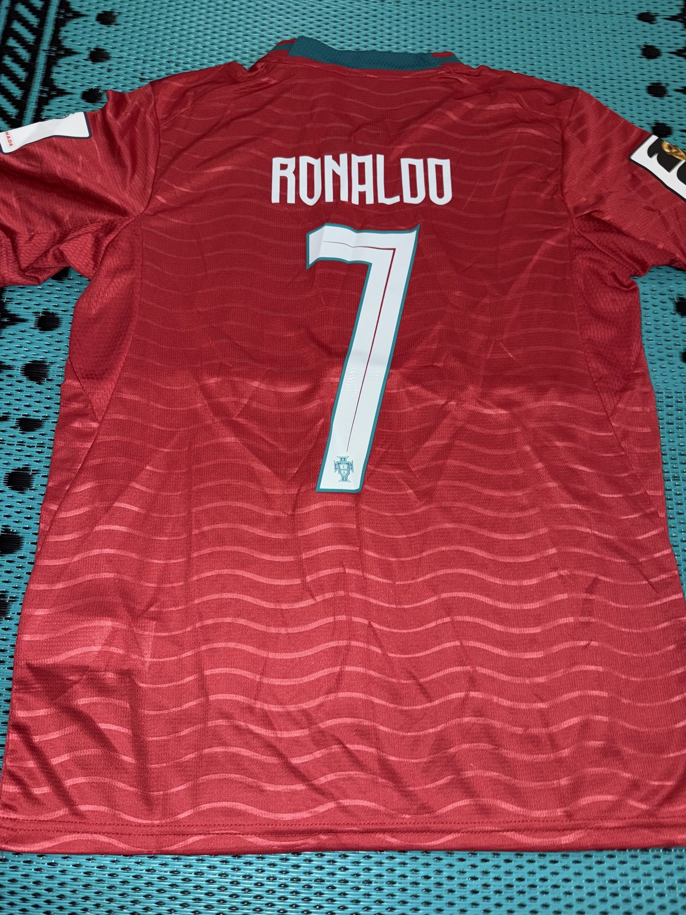 Ronaldo Portugal home jersey back