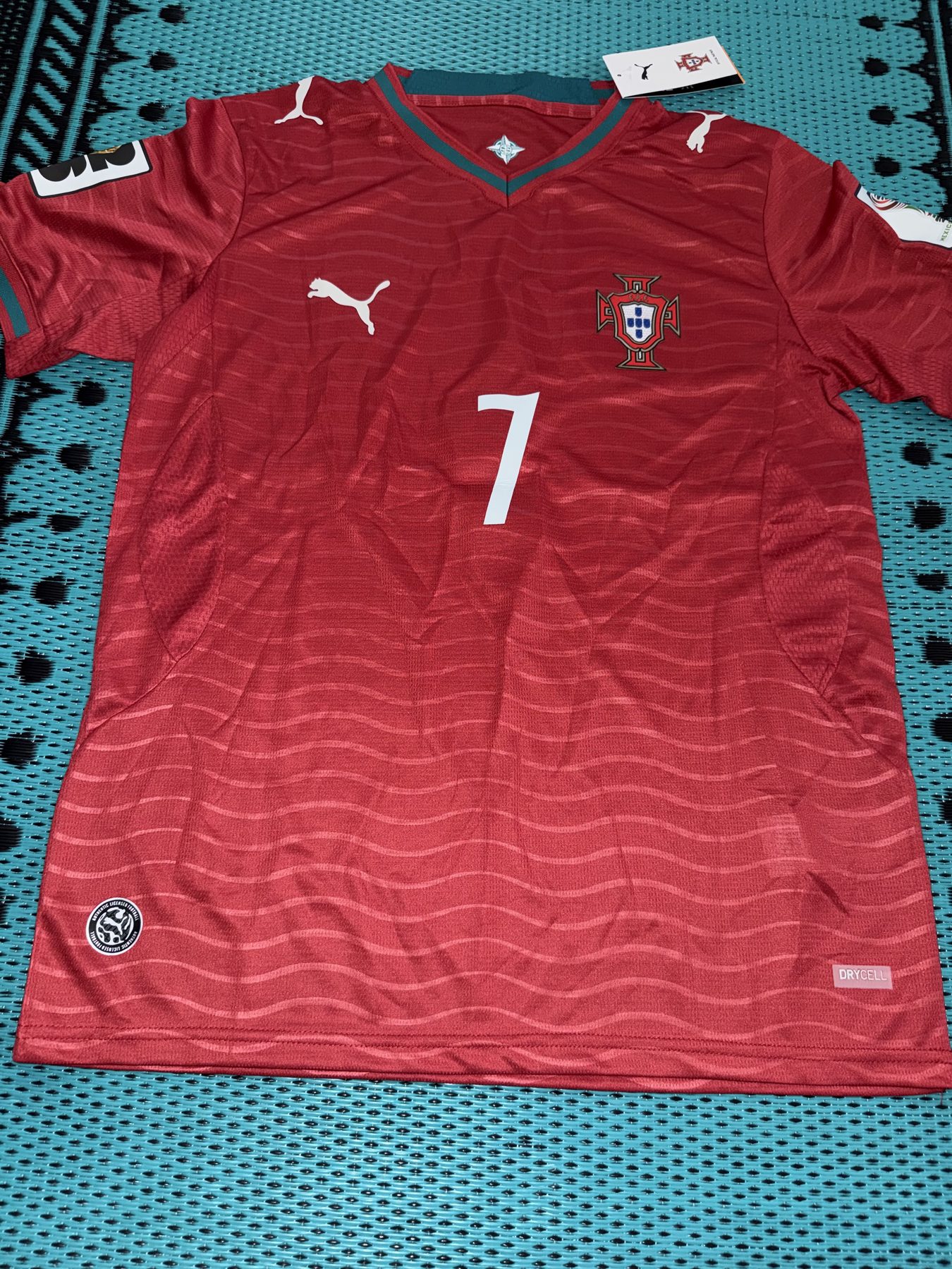 Ronaldo Portugal home jersey front